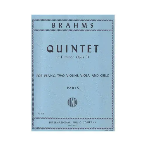 Quintet In F Minor - Op.34