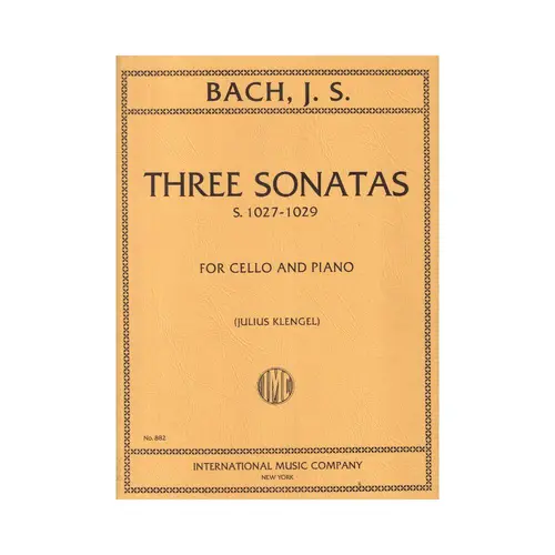 Three Sonatas For Cello - S.1027-9