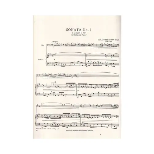 Three Sonatas For Cello - S.1027-9