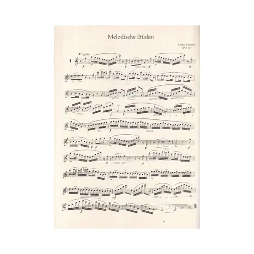 Melodische Etuden Fur Flote
