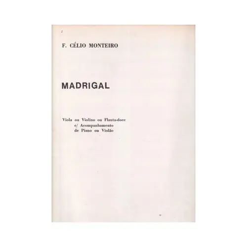 Madrigal - Exemplar Antigo