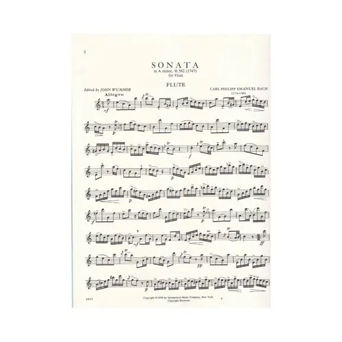 Sonata In A Minor - H.562