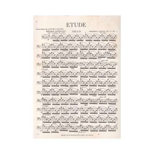 Etude In A Flat Major - Op.27 N.1