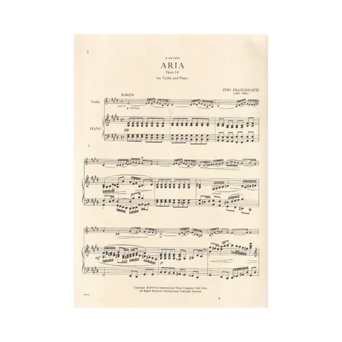 Aria - Op.14