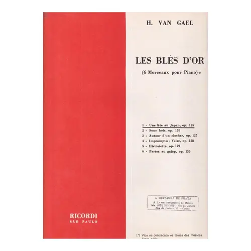 Uma festa no Japão Op.125  - Les Bles D'Or N.1 para piano