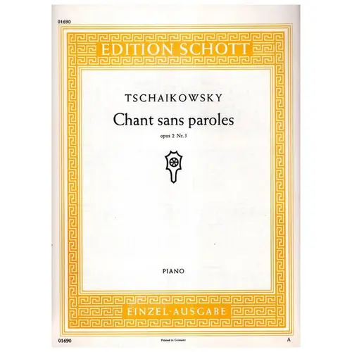 Chant Sans Paroles  op. 2 n. 3 - piano