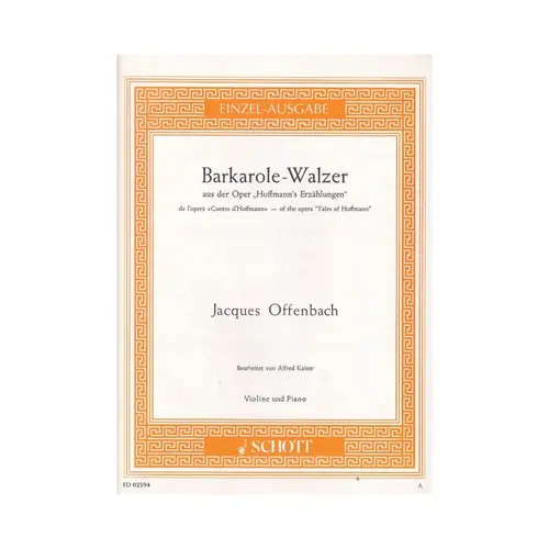 Barkarole-Walzer  - Violino