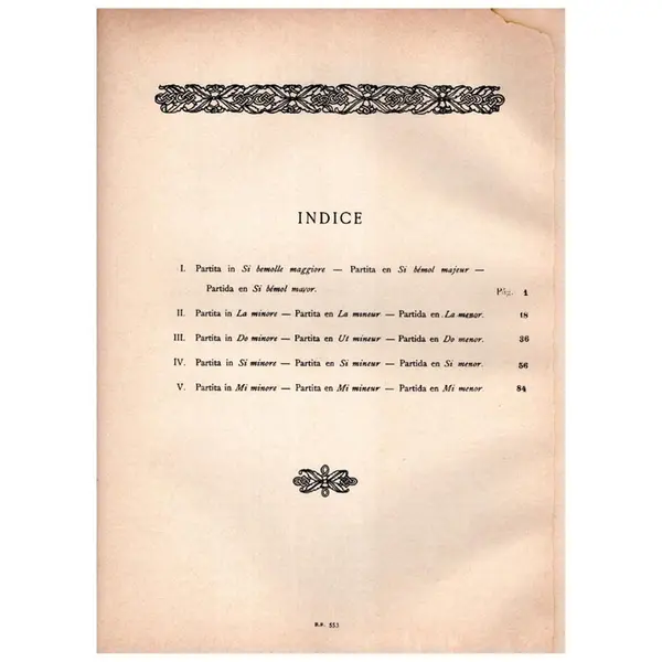 04 Partitas - Obertura francesa para piano