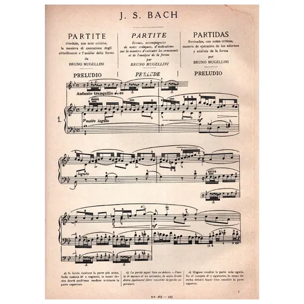 04 Partitas - Obertura francesa para piano