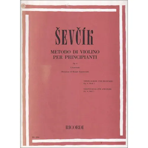 Método Di Violino Per Principianti - Op.6 N.1