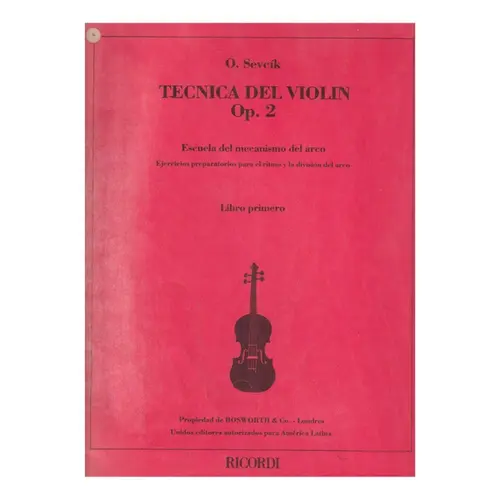 Tecnica Del Violin - Op.2 N.1  - Exemplar Antigo