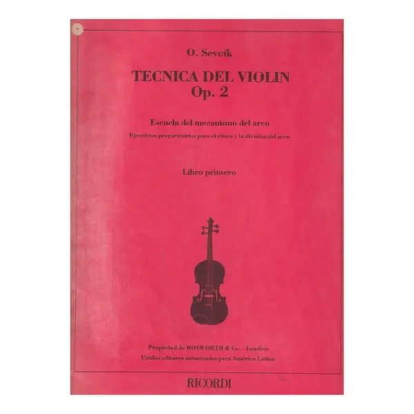Tecnica Del Violin - Op.2 N.1  - Exemplar Antigo
