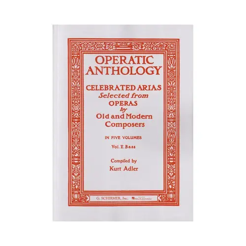 Operatic Anthology Vol.5 - Bass -  Celebrated Arias