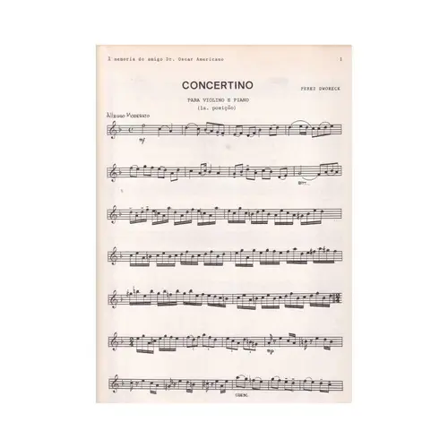 Concertino  (Violino E Piano)