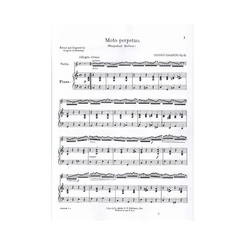 Moto Perpetuo-Op.11 (Ed 521)