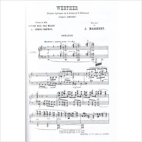Werther - Vocal Score