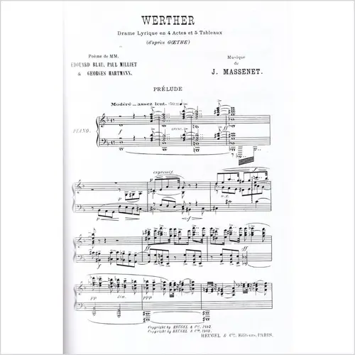 Werther - Vocal Score