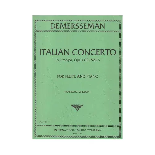 Italian Concerto In F Major For Flute - Op.82 N.6
