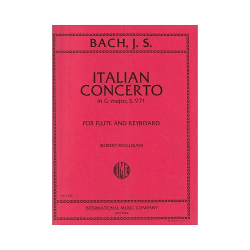 Italian Concerto In G Major - S.971 (Flute)