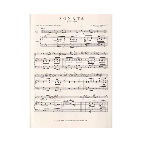 Sonata In A Major (Flute)