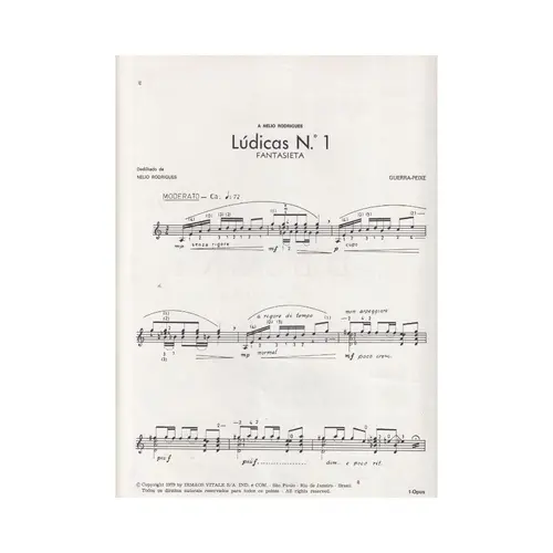 Ludicas N.1 - Fantasieta para violão