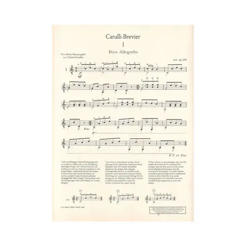 Carulli-Brevier - Vol.1  (Edição Antiga)