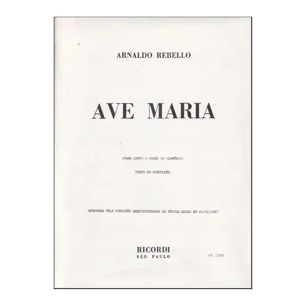 Ave Maria - Exemplar Antigo