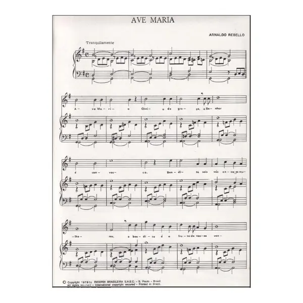 Ave Maria - Exemplar Antigo