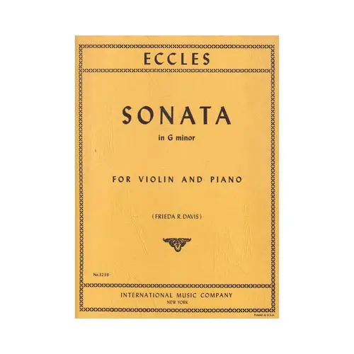 Sonata In G Minor For Violin