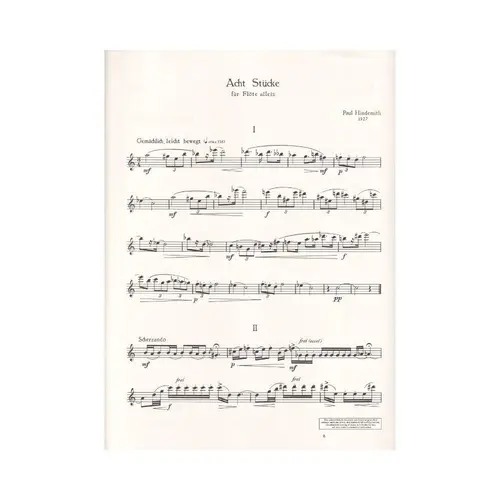 8 Pieces For Solo Flute
