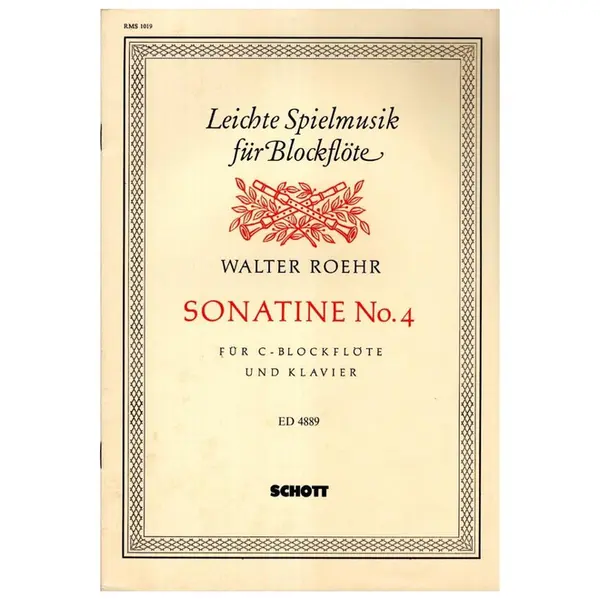 Sonatine N.4 Fur C-Blockflote Und Klavier
