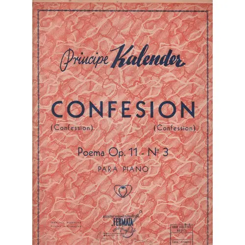 Confesion - Op.11 N.3  (Edição Antiga)