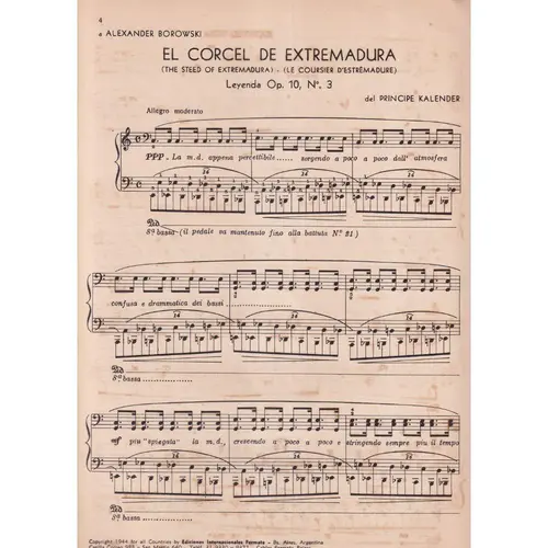 El Corcel De Extremadura - Op.10 N.13  (Edição Antiga)