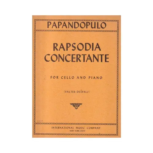 Rapsodia Concertante For Cello