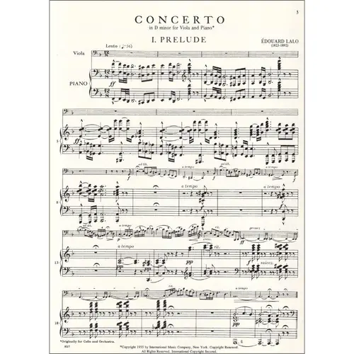 Cello Concerto In D Min (Viola)