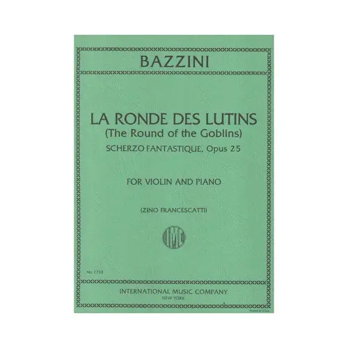 Las Ronde Des Lutins For Violin - Op.25