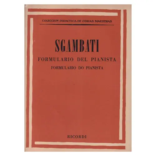 Formulario Del Pianista  (Edição Antiga)