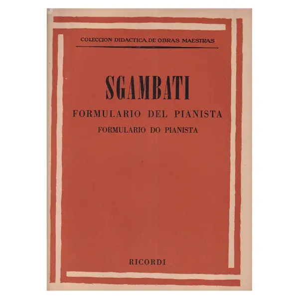 Formulario Del Pianista  (Edição Antiga)