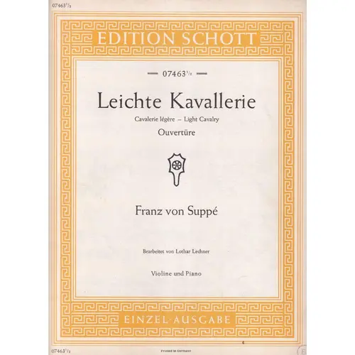 Leichte Kavallerie - Ouverture - Violino