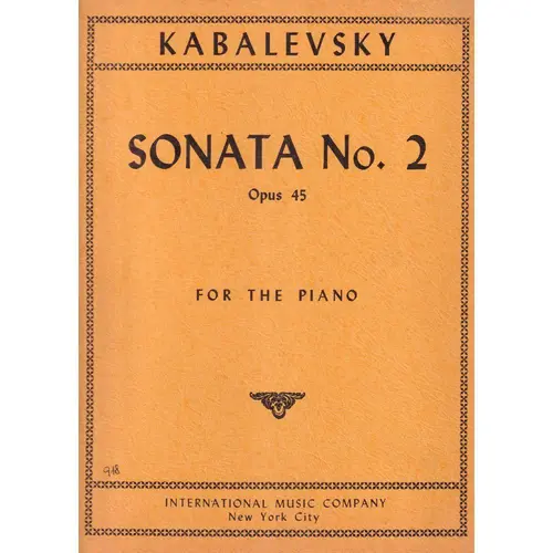 Sonata N.2 For Piano - Op.45