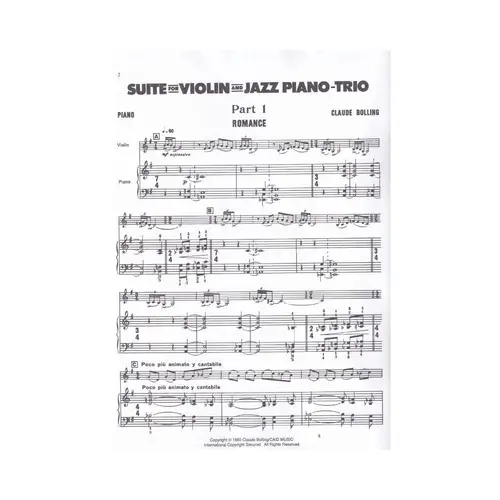 Suite For Violin And Jazz Piano