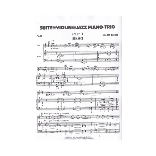 Suite For Violin And Jazz Piano