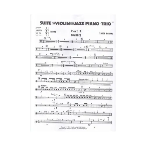 Suite For Violin And Jazz Piano