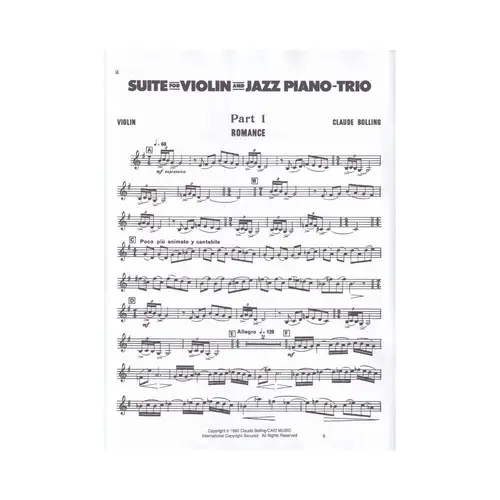Suite For Violin And Jazz Piano