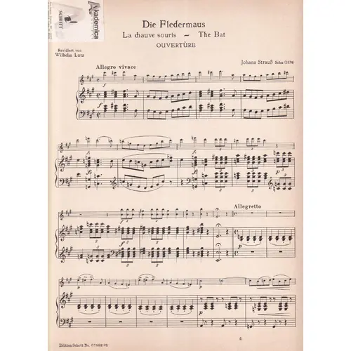 Die Fledermaus  - Ouverture
