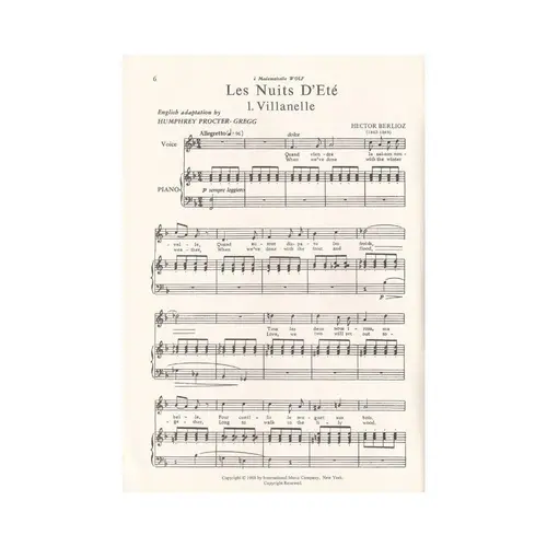 Les Nuits D´Ete - Canto Low