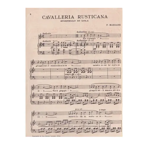 Cavalleria Rusticana - Stornello Di Lola