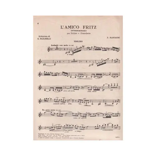 L`Amico Fritz - Intermezzo