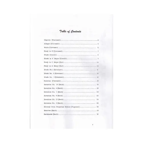 Classical Studies For Pick-Style Guitar Vol. 1