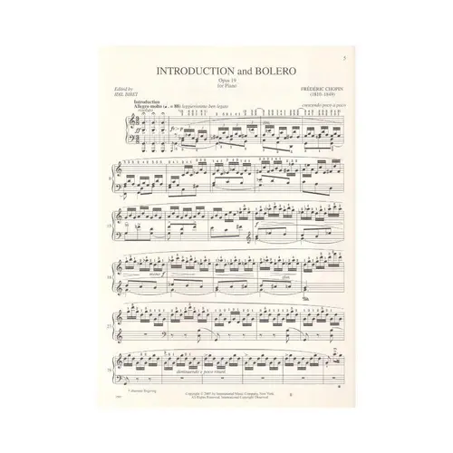 Introduction And Bolero Op.19